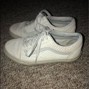 Women’s Snakeskin Leather Type Sneaker Vans